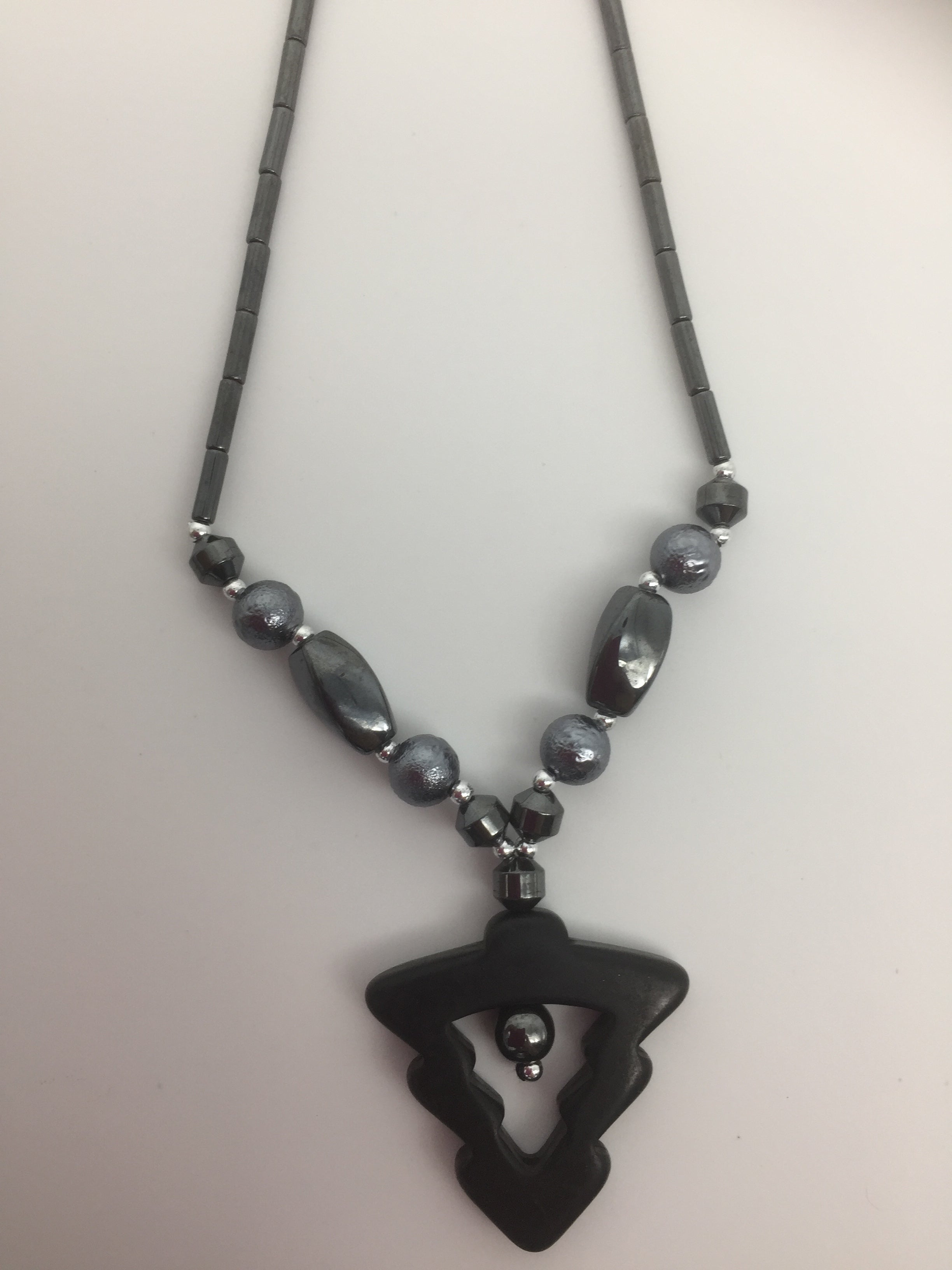 Hematite Crystal Pendant