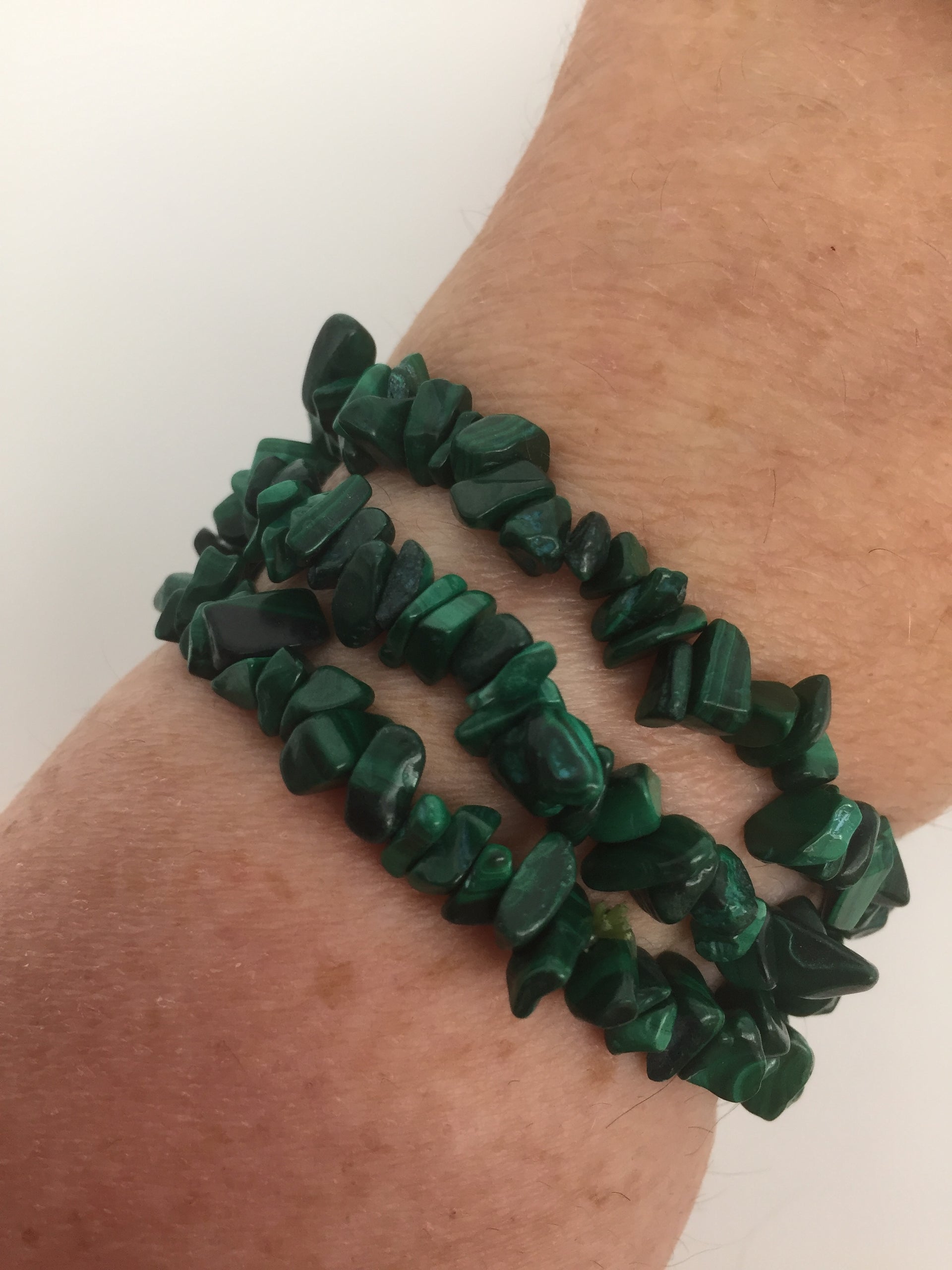 Malachite Chip Bracelet